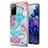 Silicone Candy Rubber Gel Fashionable Pattern Soft Case Cover Y03B for Samsung Galaxy S20 FE (2022) 5G Blue