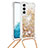Silicone Candy Rubber Gel Fashionable Pattern Soft Case Cover Y03B for Samsung Galaxy S21 5G Gold