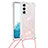 Silicone Candy Rubber Gel Fashionable Pattern Soft Case Cover Y03B for Samsung Galaxy S21 5G Pink