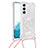 Silicone Candy Rubber Gel Fashionable Pattern Soft Case Cover Y03B for Samsung Galaxy S21 5G White