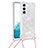 Silicone Candy Rubber Gel Fashionable Pattern Soft Case Cover Y03B for Samsung Galaxy S23 5G White