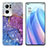 Silicone Candy Rubber Gel Fashionable Pattern Soft Case Cover Y04B for Oppo Reno7 Pro 5G Purple