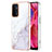 Silicone Candy Rubber Gel Fashionable Pattern Soft Case Cover Y05B for OnePlus Nord N200 5G White
