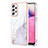 Silicone Candy Rubber Gel Fashionable Pattern Soft Case Cover Y05B for Samsung Galaxy A33 5G White