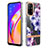 Silicone Candy Rubber Gel Fashionable Pattern Soft Case Cover Y06B for Oppo F19 Pro+ Plus 5G Purple