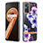 Silicone Candy Rubber Gel Fashionable Pattern Soft Case Cover Y06B for Realme 9i 4G Purple