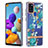 Silicone Candy Rubber Gel Fashionable Pattern Soft Case Cover Y06B for Samsung Galaxy A21s