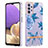 Silicone Candy Rubber Gel Fashionable Pattern Soft Case Cover Y06B for Samsung Galaxy A23 4G Blue