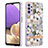 Silicone Candy Rubber Gel Fashionable Pattern Soft Case Cover Y06B for Samsung Galaxy A23 4G White
