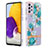 Silicone Candy Rubber Gel Fashionable Pattern Soft Case Cover Y06B for Samsung Galaxy A73 5G Cyan