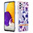 Silicone Candy Rubber Gel Fashionable Pattern Soft Case Cover Y06B for Samsung Galaxy A73 5G Purple