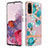 Silicone Candy Rubber Gel Fashionable Pattern Soft Case Cover Y06B for Samsung Galaxy S20 5G Cyan