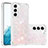 Silicone Candy Rubber Gel Fashionable Pattern Soft Case Cover Y06B for Samsung Galaxy S21 5G Pink