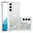 Silicone Candy Rubber Gel Fashionable Pattern Soft Case Cover Y06B for Samsung Galaxy S23 5G Silver