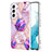 Silicone Candy Rubber Gel Fashionable Pattern Soft Case Cover Y08B for Samsung Galaxy S21 5G