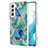 Silicone Candy Rubber Gel Fashionable Pattern Soft Case Cover Y08B for Samsung Galaxy S21 5G Green