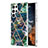 Silicone Candy Rubber Gel Fashionable Pattern Soft Case Cover Y08B for Samsung Galaxy S21 Ultra 5G Midnight Green