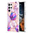 Silicone Candy Rubber Gel Fashionable Pattern Soft Case Cover Y08B for Samsung Galaxy S22 Ultra 5G