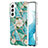 Silicone Candy Rubber Gel Fashionable Pattern Soft Case Cover Y09B for Samsung Galaxy S21 5G Green