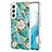 Silicone Candy Rubber Gel Fashionable Pattern Soft Case Cover Y09B for Samsung Galaxy S22 Plus 5G Green