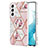 Silicone Candy Rubber Gel Fashionable Pattern Soft Case Cover Y09B for Samsung Galaxy S22 Plus 5G Pink