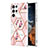 Silicone Candy Rubber Gel Fashionable Pattern Soft Case Cover Y09B for Samsung Galaxy S23 Ultra 5G Pink