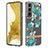 Silicone Candy Rubber Gel Fashionable Pattern Soft Case Cover Y12B for Samsung Galaxy S21 5G Cyan