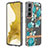 Silicone Candy Rubber Gel Fashionable Pattern Soft Case Cover Y12B for Samsung Galaxy S22 Plus 5G Cyan