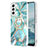 Silicone Candy Rubber Gel Fashionable Pattern Soft Case Cover Y13B for Samsung Galaxy S21 5G