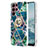 Silicone Candy Rubber Gel Fashionable Pattern Soft Case Cover Y13B for Samsung Galaxy S22 Ultra 5G Navy Blue
