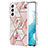 Silicone Candy Rubber Gel Fashionable Pattern Soft Case Cover Y14B for Samsung Galaxy S21 5G
