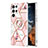 Silicone Candy Rubber Gel Fashionable Pattern Soft Case Cover Y14B for Samsung Galaxy S21 Ultra 5G Pink