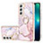 Silicone Candy Rubber Gel Fashionable Pattern Soft Case Cover Y16B for Samsung Galaxy S21 5G Pink
