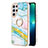 Silicone Candy Rubber Gel Fashionable Pattern Soft Case Cover Y16B for Samsung Galaxy S22 Ultra 5G