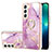 Silicone Candy Rubber Gel Fashionable Pattern Soft Case Cover Y16B for Samsung Galaxy S23 Plus 5G Clove Purple