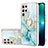 Silicone Candy Rubber Gel Fashionable Pattern Soft Case Cover Y16B for Samsung Galaxy S23 Ultra 5G Green