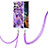 Silicone Candy Rubber Gel Fashionable Pattern Soft Case Cover Y18B for Samsung Galaxy S22 Ultra 5G Purple