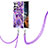 Silicone Candy Rubber Gel Fashionable Pattern Soft Case Cover Y18B for Samsung Galaxy S23 Ultra 5G Purple