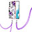 Silicone Candy Rubber Gel Fashionable Pattern Soft Case Cover Y20B for Samsung Galaxy S21 5G Purple