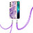 Silicone Candy Rubber Gel Fashionable Pattern Soft Case Cover Y21B for Samsung Galaxy S21 FE 5G Purple