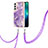 Silicone Candy Rubber Gel Fashionable Pattern Soft Case Cover Y21B for Samsung Galaxy S21 Plus 5G Purple