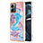 Silicone Candy Rubber Gel Fashionable Pattern Soft Case Cover YB3 for Motorola Moto G14 Blue