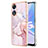 Silicone Candy Rubber Gel Fashionable Pattern Soft Case Cover YB5 for Oppo A78 5G Pink