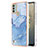 Silicone Candy Rubber Gel Fashionable Pattern Soft Case Cover YB7 for Nokia C31 Blue