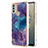 Silicone Candy Rubber Gel Fashionable Pattern Soft Case Cover YB7 for Nokia C31 Purple