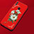 Silicone Candy Rubber Gel Flowers Soft Case Cover for Huawei Honor 8X Red