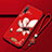 Silicone Candy Rubber Gel Flowers Soft Case Cover for Huawei Honor 9X Red Wine