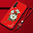 Silicone Candy Rubber Gel Flowers Soft Case Cover for Huawei Nova 5 Pro Red