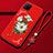 Silicone Candy Rubber Gel Flowers Soft Case Cover for Huawei Nova 6 SE Red