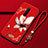 Silicone Candy Rubber Gel Flowers Soft Case Cover for Realme X2 Pro Red Wine